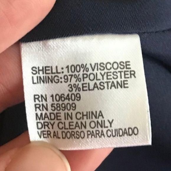 Cremieux Satin Dress Tulip Sleeve Striped Dark Blue Size XS New - Picture 6 of 9